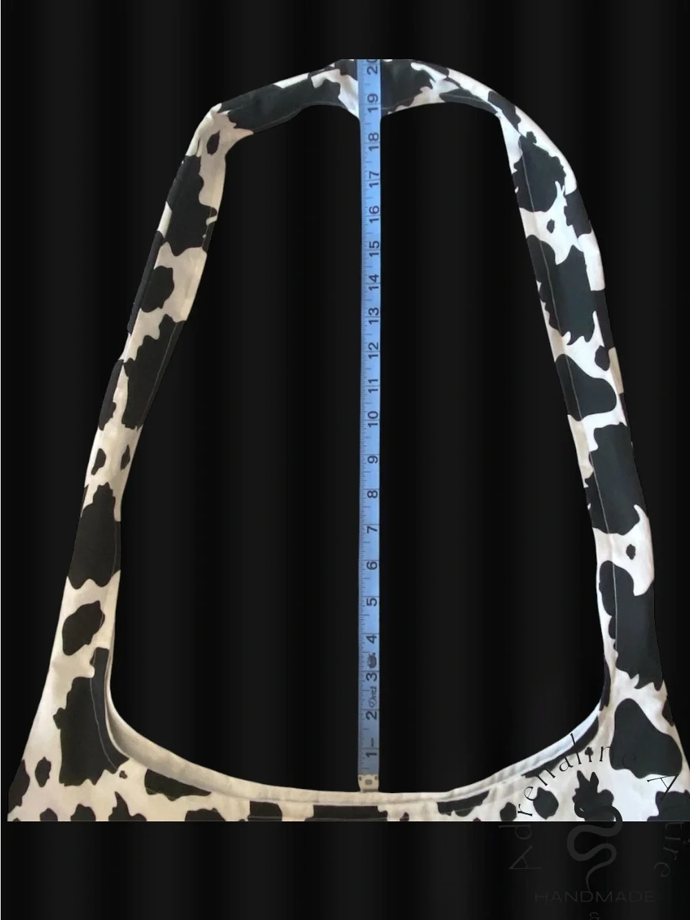1-OF-1 HANDMADE COW PRINT HOBO BAG